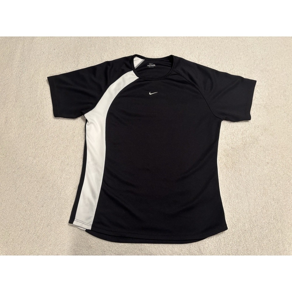 Nike Dri-Fit Youth Black Short Sleeve Shirt Size Medium 8-10